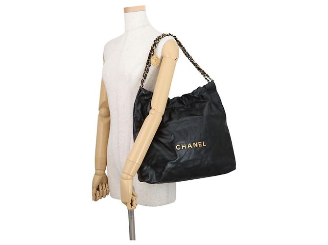 Borsa in pelle nera Chanel Nero - vista 4