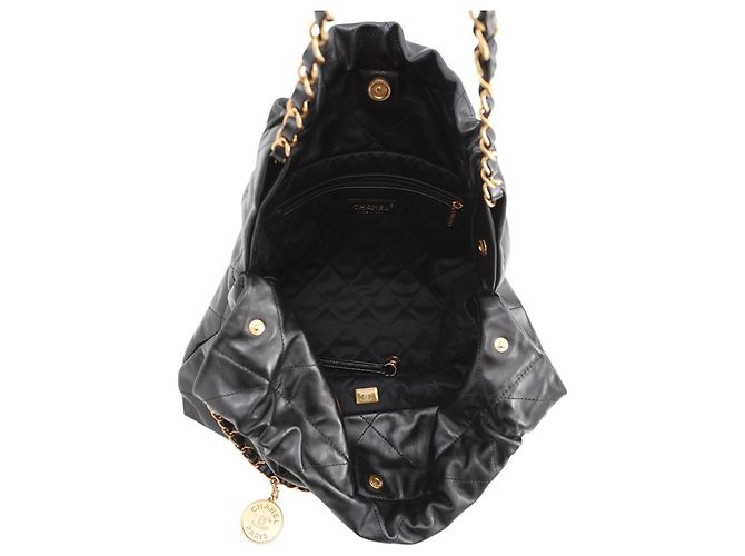 Borsa in pelle nera Chanel Nero - vista 5