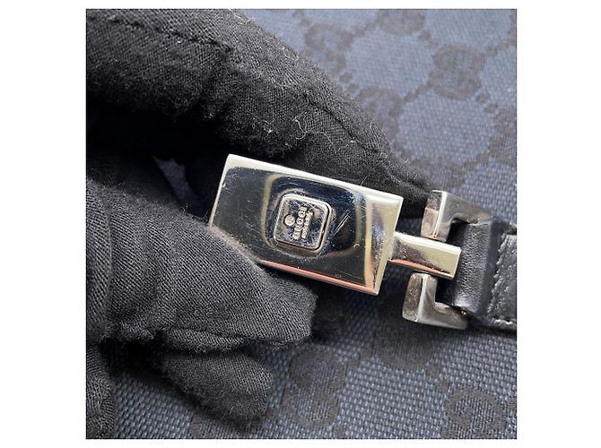 Borsa Tote Gucci GG Canvas Nero - vista 13