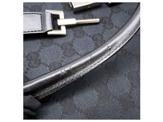 Borsa Tote Gucci GG Canvas Nero - vista 14