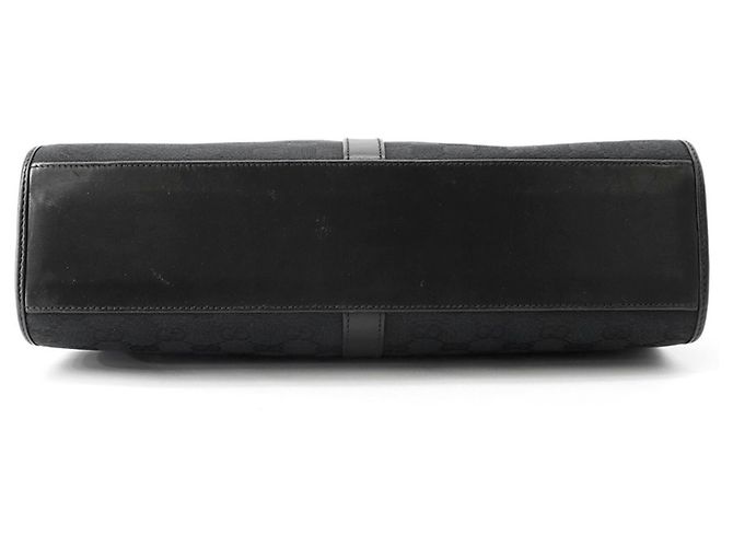 Borsa Tote Gucci GG Canvas Nero - vista 3
