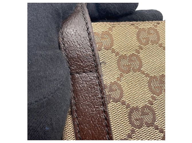 Borsa a tracolla Gucci beige e marrone - vista 11