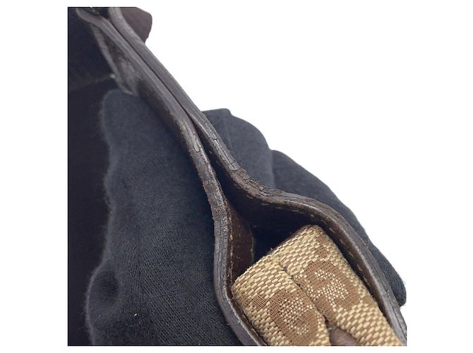 Borsa a tracolla Gucci beige e marrone - vista 12
