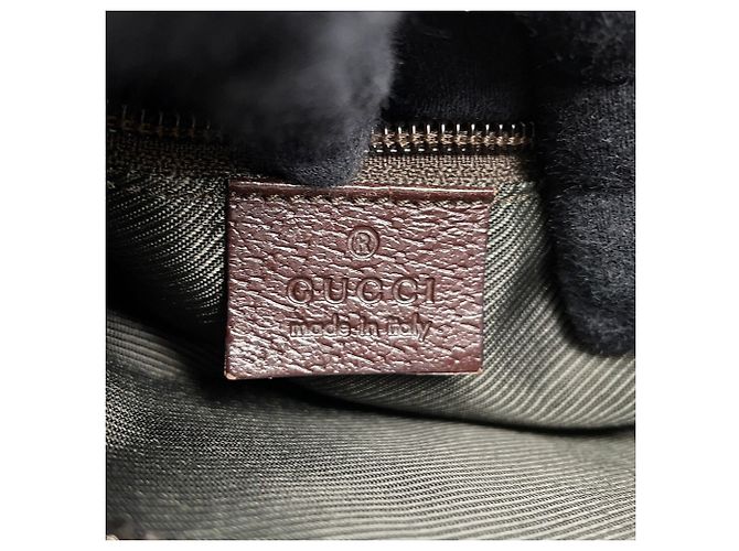 Borsa a tracolla Gucci beige e marrone - vista 13