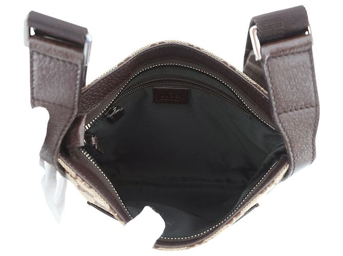 Borsa a tracolla Gucci beige e marrone - vista 5
