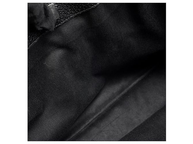Borsa tote Gucci nera in tela GG e pelle Nero - vista 10