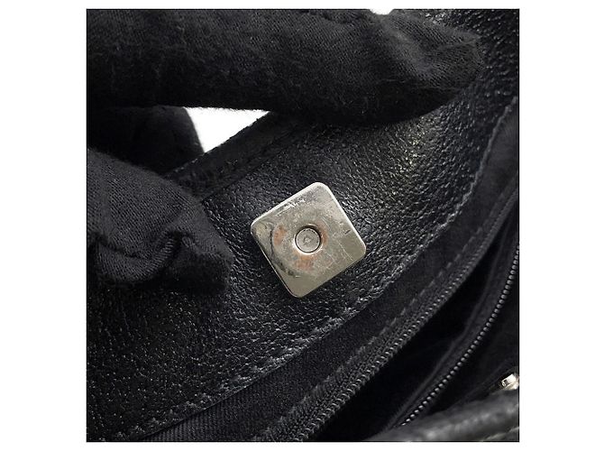 Borsa tote Gucci nera in tela GG e pelle Nero - vista 14