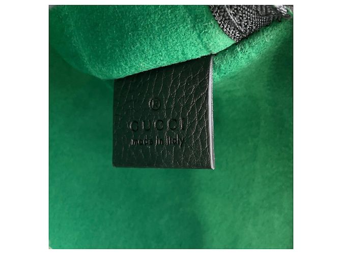 Gucci Jumbo GG Leder-Tote-Tasche Medium Schwarz - Ansicht 11