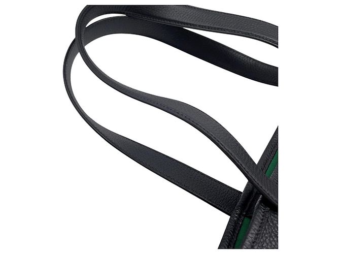 Gucci Jumbo GG Leder-Tote-Tasche Medium Schwarz - Ansicht 8
