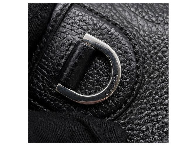 Gucci Jumbo GG Leder-Tote-Tasche Medium Schwarz - Ansicht 9