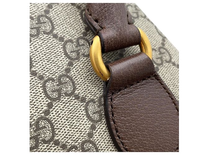 Borsa duffle Gucci GG Supreme Ophidia Savoy Beige - vista 11