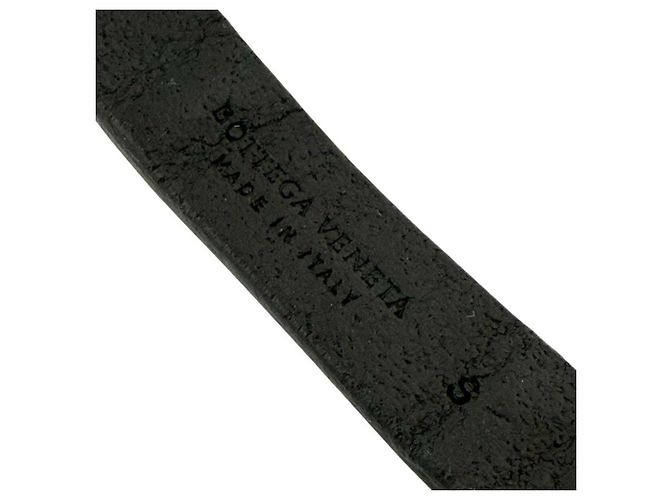 Bracciale charm in pelle e argento 925 da uomo Bottega Veneta Nero - vista 7