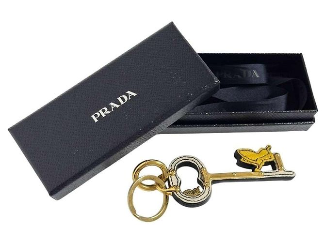 Portachiavi a farfalla in pelle da donna Prada - vista 10