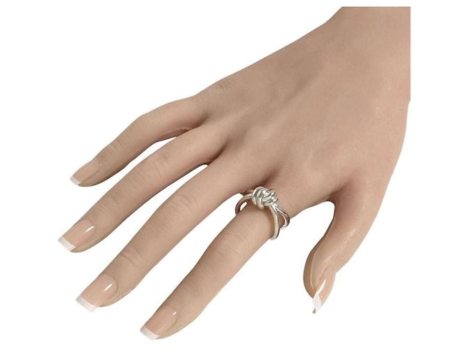 Knot Anello Nodo Argento di Bottega Veneta - vista 10