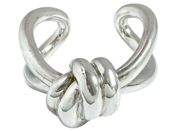 Knot Anello Nodo Argento di Bottega Veneta - vista 2