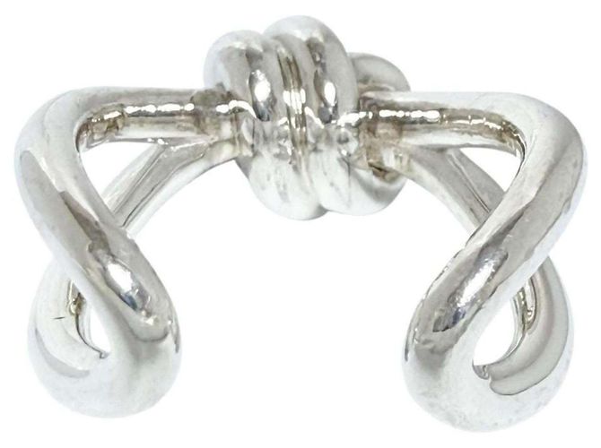 Knot Anello Nodo Argento di Bottega Veneta - vista 3