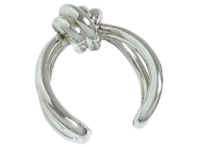 Knot Anello Nodo Argento di Bottega Veneta - vista 7