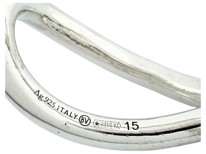 Knot Anello Nodo Argento di Bottega Veneta - vista 8
