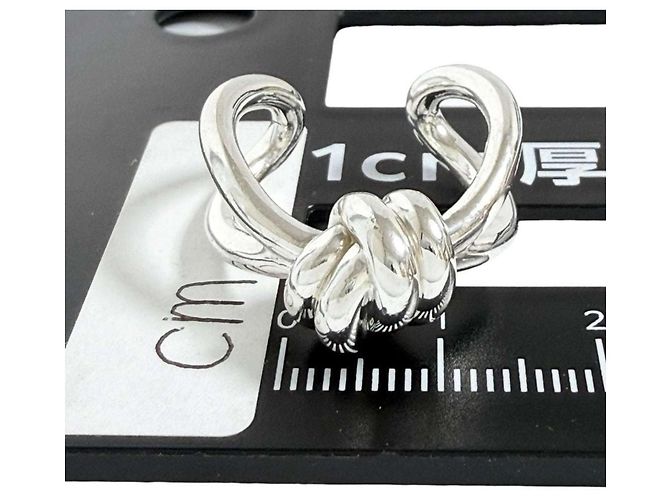 Knot Anello Nodo Argento di Bottega Veneta - vista 9