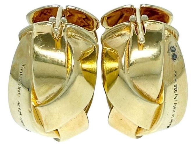 Pendientes Nest para mujer Loewe Dorado - vista 2