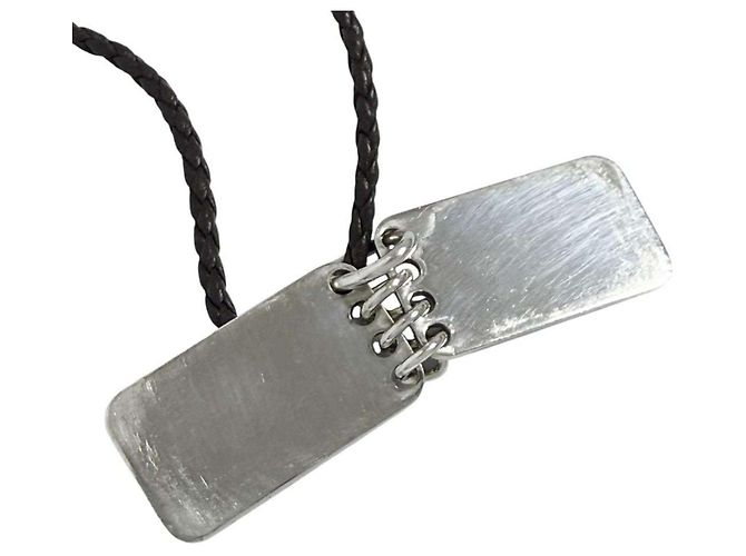 Collana con pendente a doppia placca da uomo Bottega Veneta - vista 3