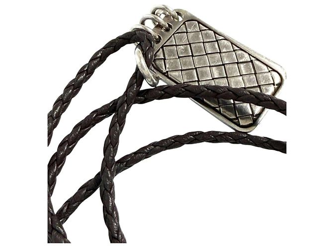 Collana con pendente a doppia placca da uomo Bottega Veneta - vista 8