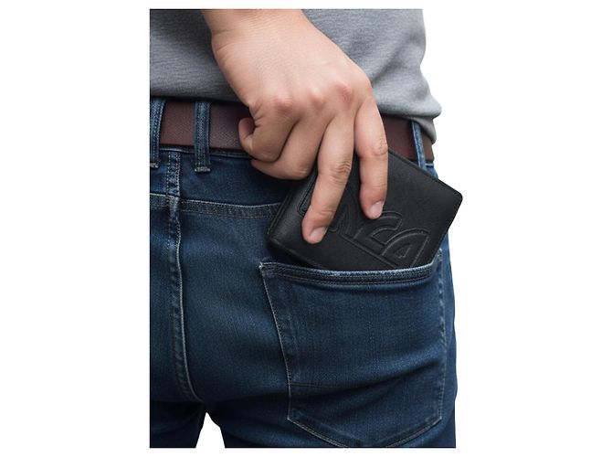 Alexander Mcqueen MCQ Black Leather Bifold Wallet - view 2