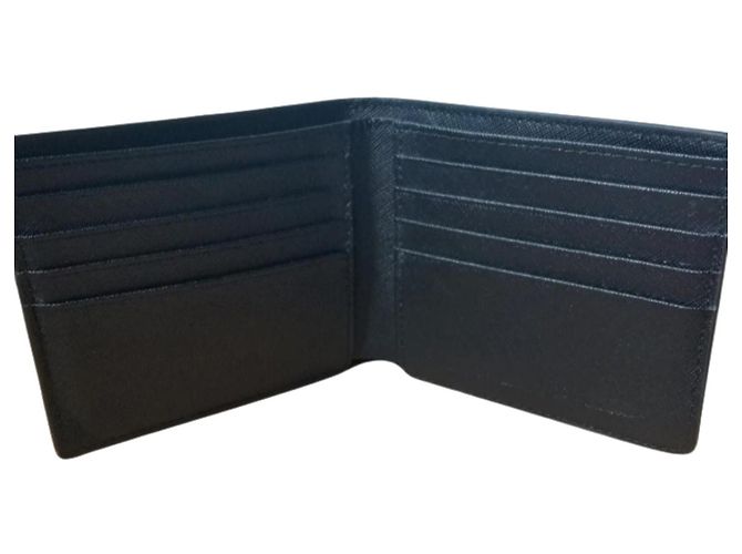 Alexander Mcqueen MCQ Black Leather Bifold Wallet - view 5