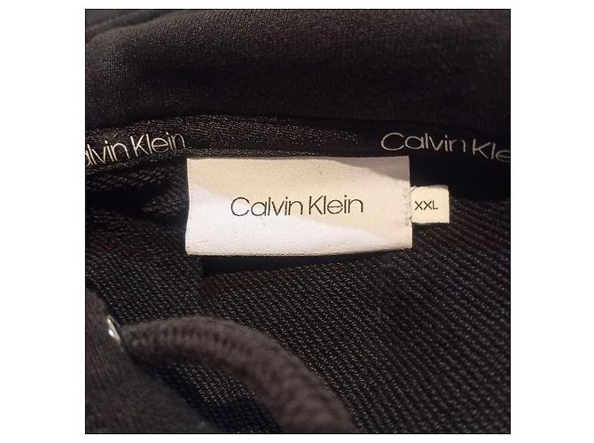 Calvin Klein Logo Hoodie Schwarz - Ansicht 3