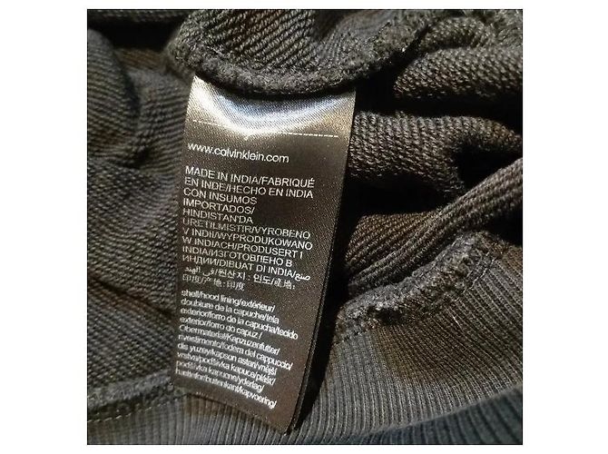 Calvin Klein Logo Hoodie Schwarz - Ansicht 6