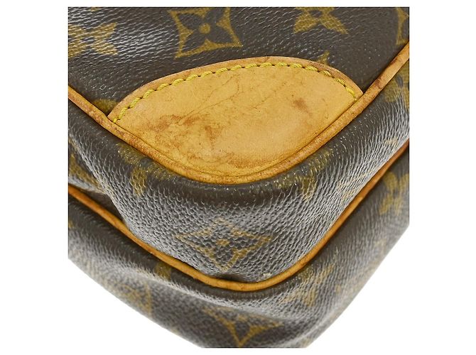 Borsa Louis Vuitton Amazone in tela Monogram PM Marrone - vista 7