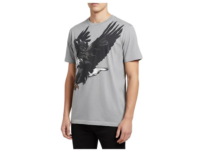 Balenciaga T-Shirt mit Eagle-Print Grau - Ansicht 2