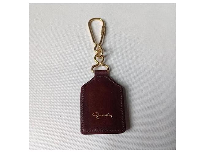 Givenchy Leather Logo Keychain Brown - view 5