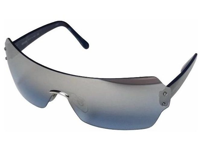 Moschino Blue Gradient Shield Sunglasses - view 2