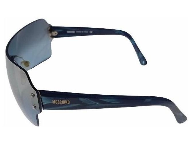Moschino Blue Gradient Shield Sunglasses - view 3