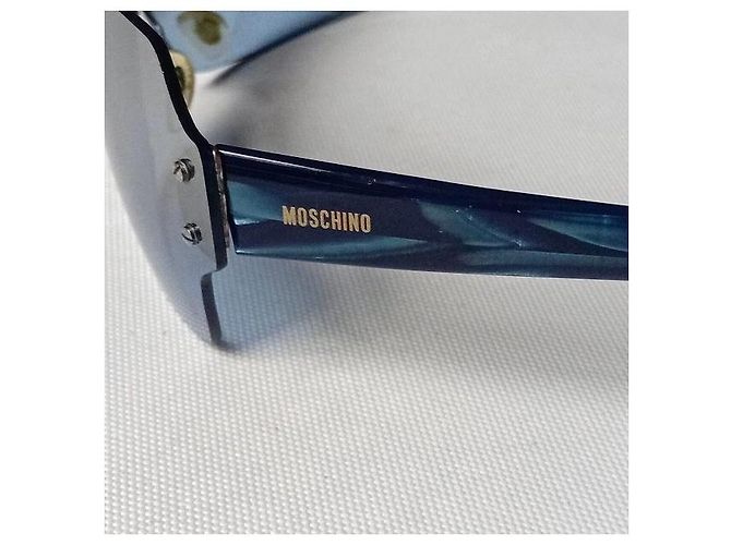 Moschino Blue Gradient Shield Sunglasses - view 4