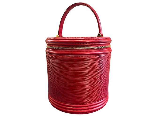 Borsa Louis Vuitton in pelle Epi, Cannes Rosso - vista 2