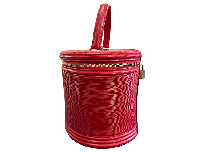 Borsa Louis Vuitton in pelle Epi, Cannes Rosso - vista 3