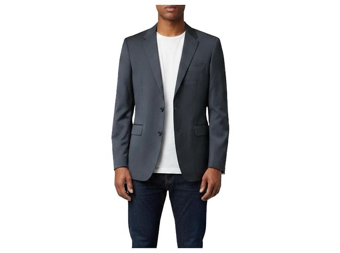 Paul Smith Herrenblazer Dunkelgrau Paisley-Futter Anthrazitgrau - Ansicht 2