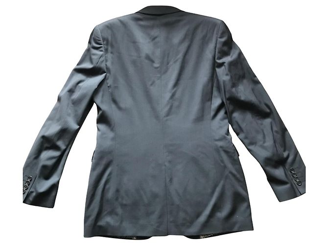Paul Smith Herrenblazer Dunkelgrau Paisley-Futter Anthrazitgrau - Ansicht 4