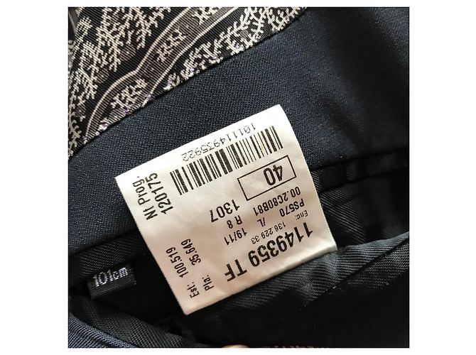 Paul Smith Herrenblazer Dunkelgrau Paisley-Futter Anthrazitgrau - Ansicht 6