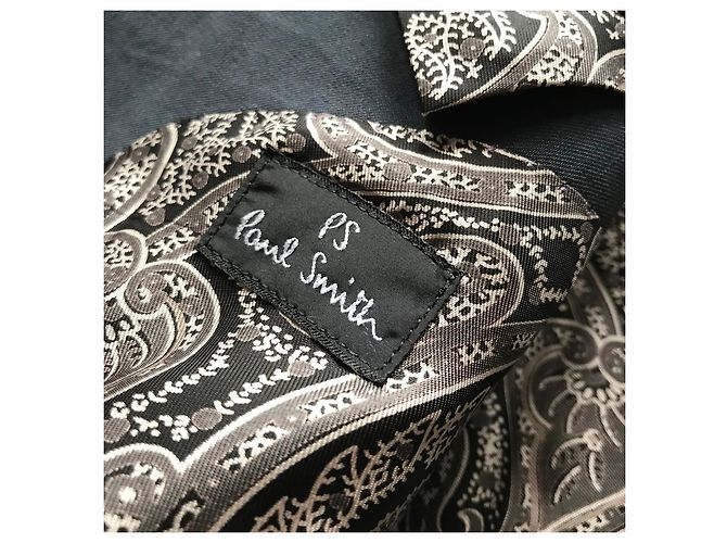 Paul Smith Herrenblazer Dunkelgrau Paisley-Futter Anthrazitgrau - Ansicht 7