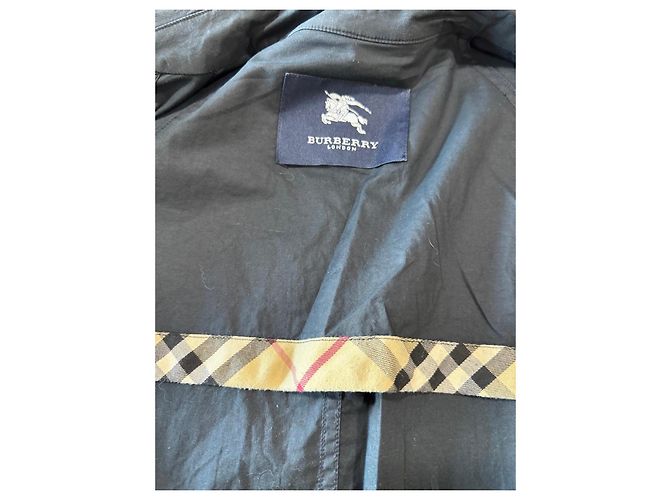 Cappotto Burberry in cotone nero da uomo - vista 11