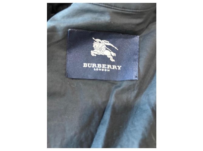 Cappotto Burberry in cotone nero da uomo - vista 12
