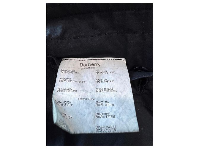 Cappotto Burberry in cotone nero da uomo - vista 14