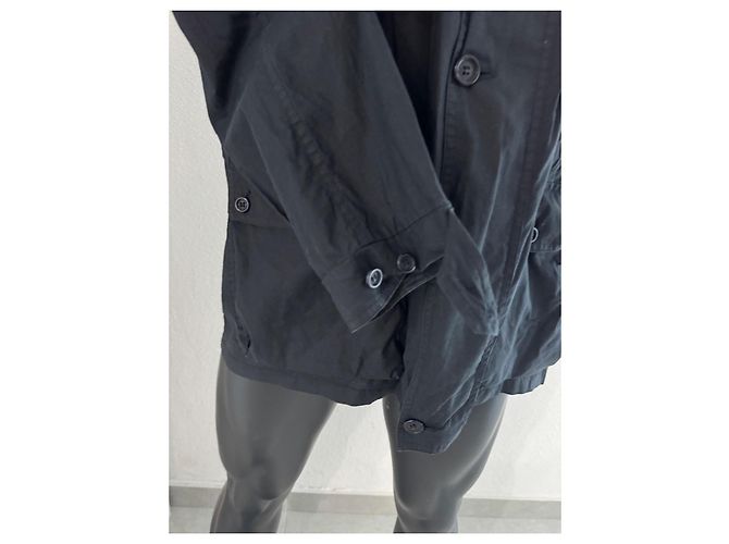 Cappotto Burberry in cotone nero da uomo - vista 4