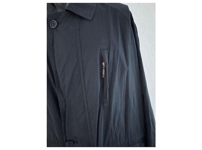 Cappotto Burberry in cotone nero da uomo - vista 6