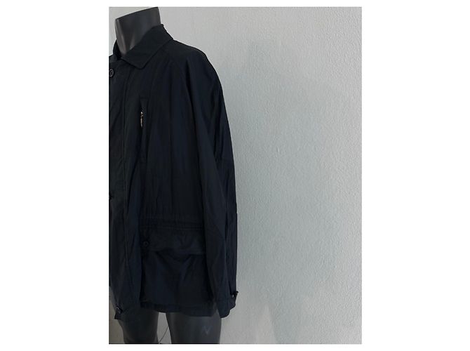 Cappotto Burberry in cotone nero da uomo - vista 7