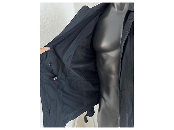 Cappotto Burberry in cotone nero da uomo - vista 9