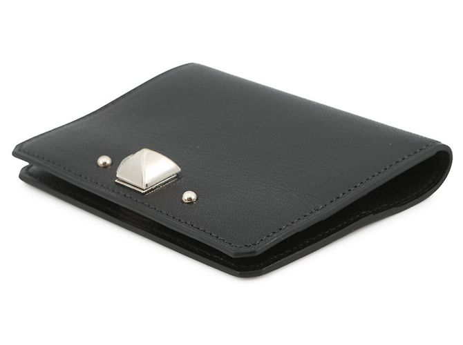 Hermès Tarjetero de piel de cabra negro Hermes - vista 2